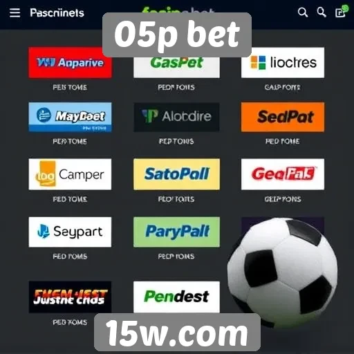 Métodos de pagamento disponíveis no 05p bet